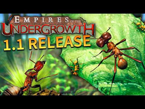 Exploding Ants are here! Empires of the Undergrowth 1.1 - DLC, Art Remaster & More