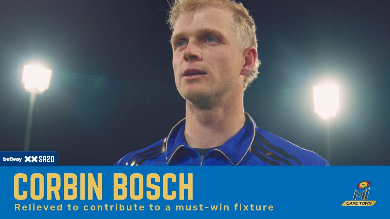 Corbin Bosch, MI Cape Town | MICTvSEC Post-match interview