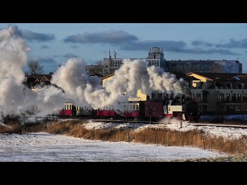 Winterbetrieb bei der ältesten Schmalspurbahn an der Ostseeküste – Mecklenburgische Bäderbahn Molli