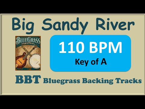 Big Sandy River bluegrass backing track 110 BPM