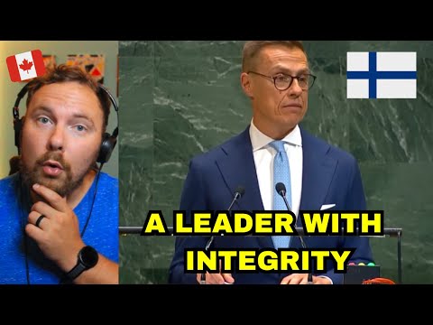 Canadian Reacts to Finland Presidents Inspiring, Powerful UN Speech