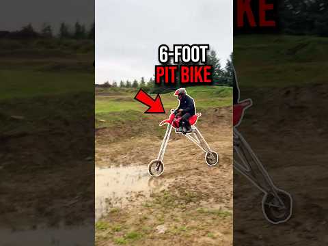 6-Foot Pit Bike VS the Puddle! 💀😂