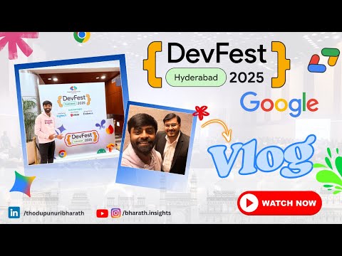 Inside Google Developer Group DevFest Hyderabad 2025 | Full Event Vlog | 1500+ Tech Enthusiasts 🔥