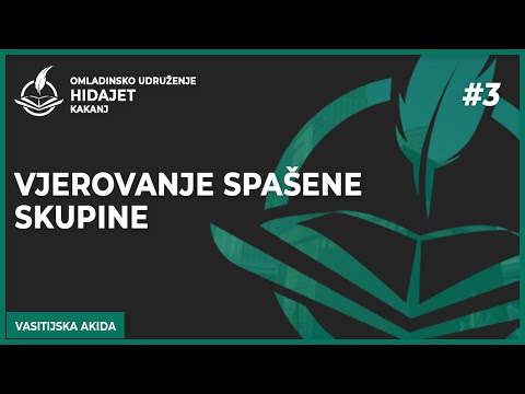3 Vjerovanje spašene skupine - dr. Zijad Ljakić