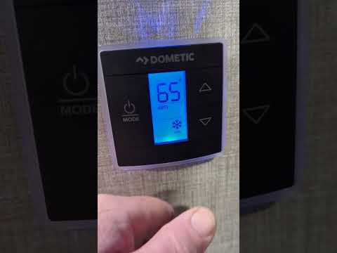 Using a new Dometic RV thermometer.