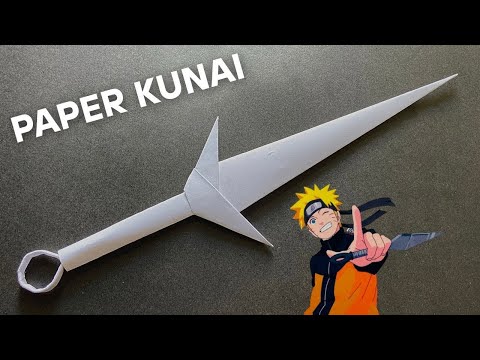 DIY | project |How to make paper Kunai knife | origami Kunai minato| easy 