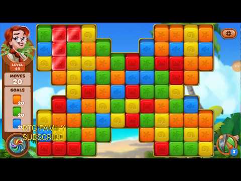 Lost island match 3 blast adventure level 19 MYSTERY ISLAND HD 1080P