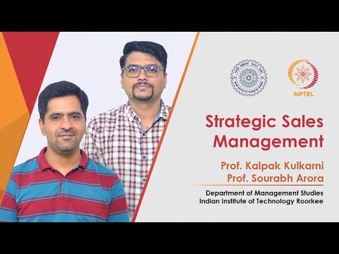 Strategic Sales Management Prof sourabh arora Prof kalpak kulkarni
