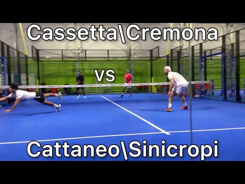 Cassetta\Cremona vs Cattaneo\Sinicropi 7-6 6-3 - SemiFinal Campionati Italiani Assoluti Padel 2022