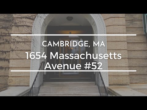 1654 Massachusetts Avenue #52, Cambridge, MA | Apartment Video Tour