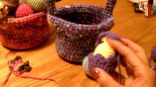 preview picture of video 'Crochet Easter Basket'