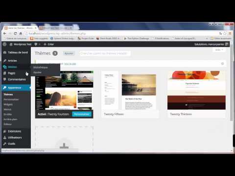 Tutoriel Wordpress 30 Créer un menu sous Wordpress