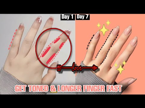 BEST EXERCISES FOR FINGER | GET TONED & LONGER FINGER FAST | Home Fitness Challenge