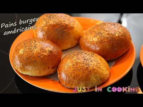 Recette pain burger américain