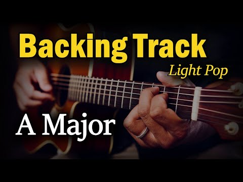 Light Pop Rock Backing Track A Major | 100 BPM | Guitar Backing Track
