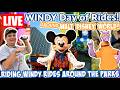 Live Windy Day Of Rides Around Disney World Riding Windy Rides Disney World Livestream