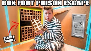 24 HOUR BOX FORT PRISON ESCAPE ROOM!! 📦🚔 Secret Tunnel, SPY GADGETS & More!
