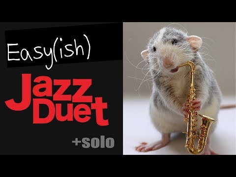 "Delta Blues "Saxophone Easy-Intermediate Jazz duet with solo