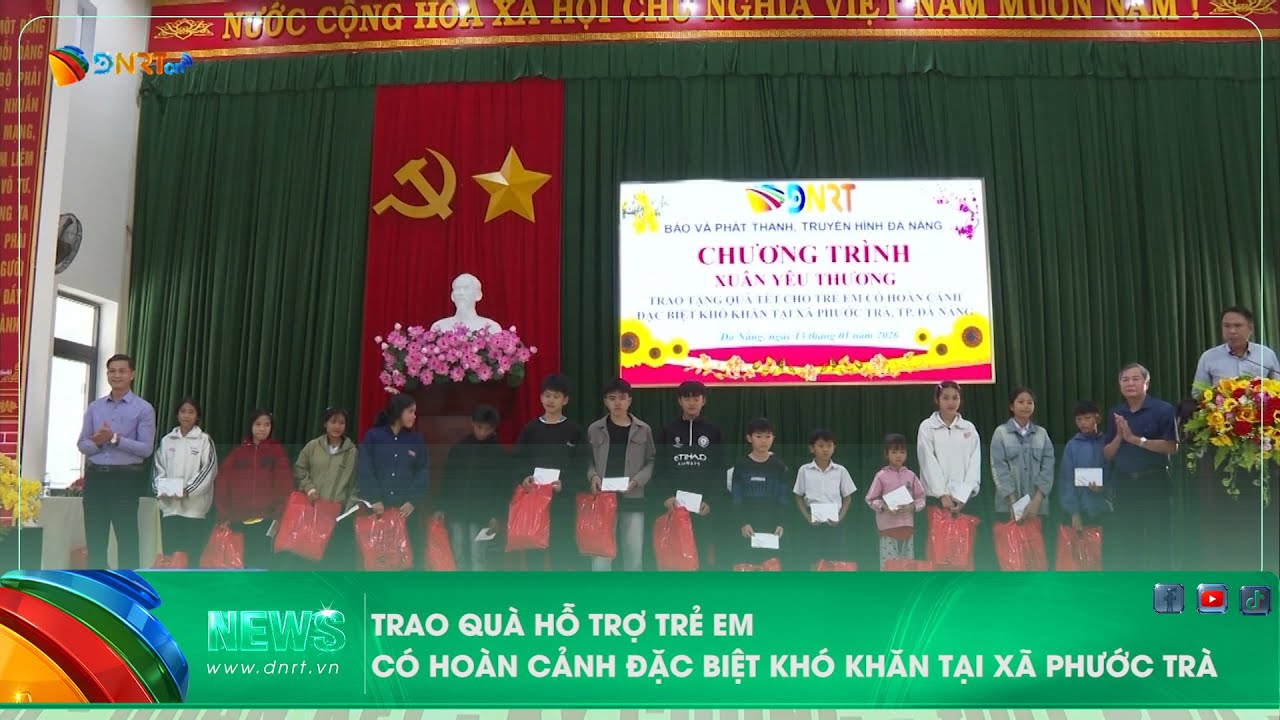 TRAO QUÀ HỖ TRỢ TRẺ EM CÓ HOÀN CẢNH ĐẶC BIỆT KHÓ KHĂN TẠI XÃ PHƯỚC TRÀ
