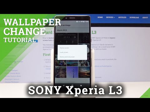 How to Change Wallpaper in SONY Xperia L3 - Update Home Screen