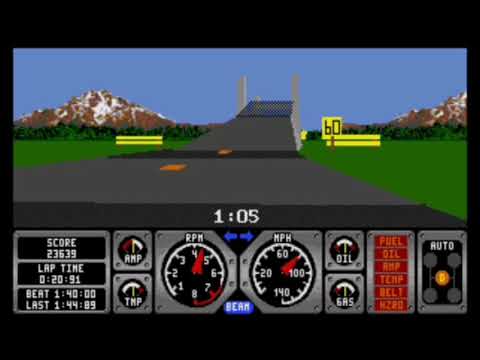 Hard Drivin Sega Megadrive  / Genesis Review