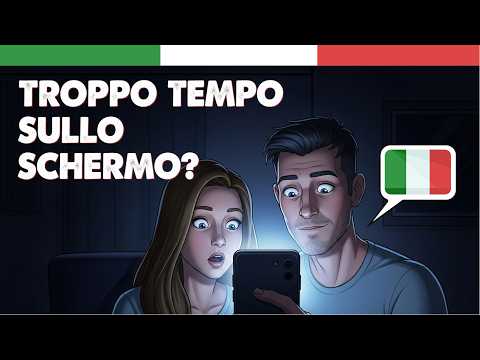 Impara l’Italiano con Conversazioni  – 📱 Troppo Tempo sullo Schermo? Dialogo Facile in Italiano!