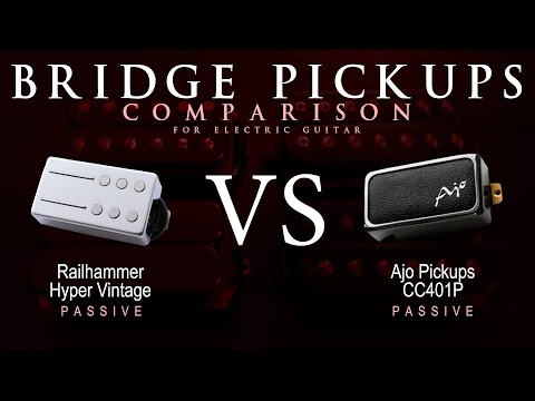 Railhammer HYPER VINTAGE vs Ajo CC401P - Passive Bridge Guitar Pickup Comparison Tone Demo