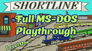 Shortline Railroad: Full MS-DOS Playthrough of Level One (No Commentary)