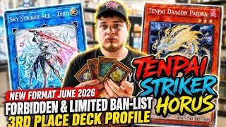 Yugioh, New Format June 2026, local's 3rd place Deck Profile-Tenpai striker Horus-Rogan