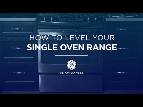 Leveling or Adjusting Range Height - Single Oven
