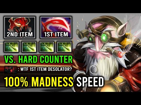 WTF 1st Item Desolator Against Mid SF 100% Madness Speed Knockback Hit Like a Truck Dota 2