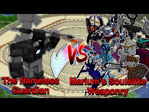 Ultimate Minecraft Mob Battle: Nameless Guardian vs. Marium's Souls Weapon