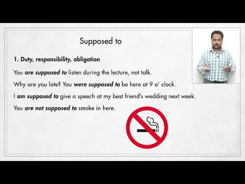 Correct Use of 'SUPPOSED TO'   With Examples, Exercises and Quiz   English Gramm