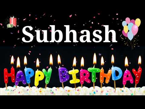 HAPPY BIRTHDAY SUBHASH || Happy Birthday Subhash Whatsapp Status || Happy Birthday Subhash Ji