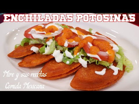 Riquísimas Enchiladas Potosinas! Receta Economica y Deliciosa
