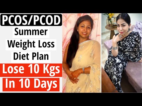 How To Lose Weight Fast With PCOS/PCOD In Summer | Diet Plan To Lose 10 Kgs In 10 Days | Fat to Fab Video