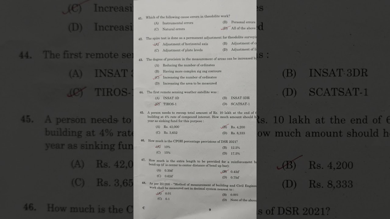 PSC ANSWER KEY QUESTION PAPER DISCUSSION - 573/2024- ASSISTANT ENGINEER LSGD - 08/07/25