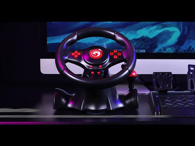 Vídeo relacionado con Volante de juego compatible con Switch, para Xbox, PS4, PS3, PS2, Xbox para 360, para PC, diseño ergonómico para una experiencia de juego mejorada (4 en 1)