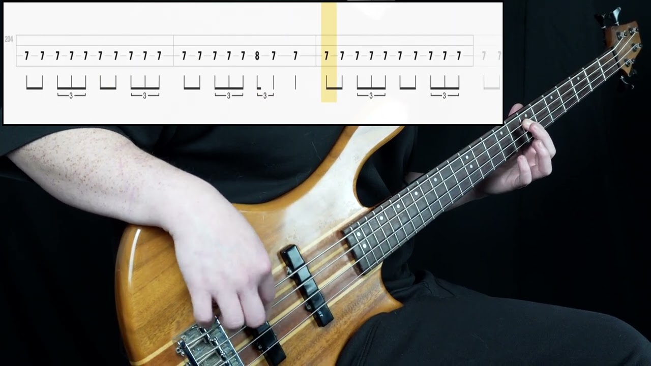 Metallica - The Four Horsemen (Bass Only) (Play Along Tabs In Video)