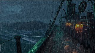 Download the video "The Big Waves Outside the Boat Will Help You Feel Relax and Relieve Stress"