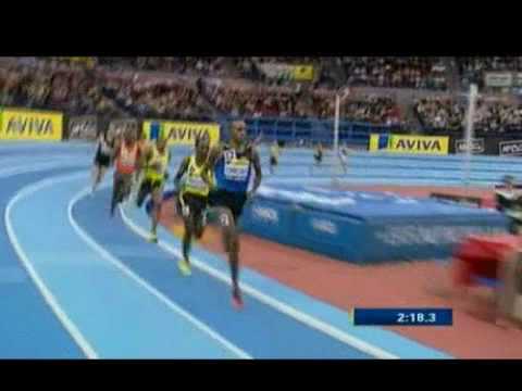 Deresse Mekonnen wins 1500m at Aviva Indoor Birmingham 2010