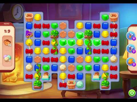 HomeScapes Level 4690 no boosters (17 moves)