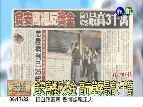 食安窩裡反獎金 高市草案最高3千萬