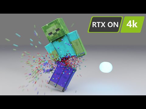 Atomic Ragdolls - Minecraft Zombies realistic simulation—spherical projectile