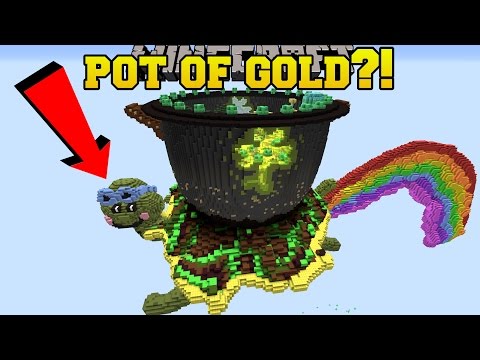 Minecraft: POT OF GOLD AT THE END OF THE RAINBOW!! - Custom Map