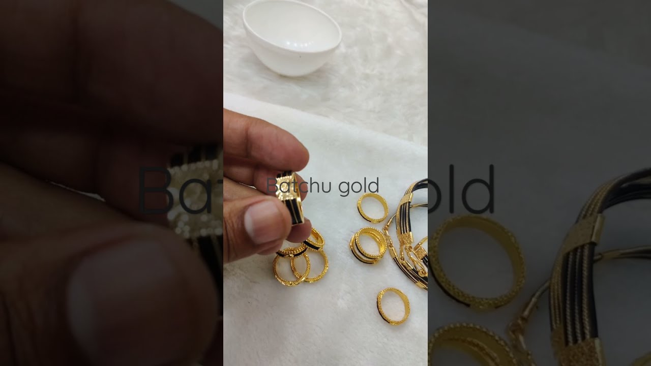 Watch video #goldjewellery light weight elephant hair finger rings.. Now #goldjewellery light weight elephant hair finger rings..