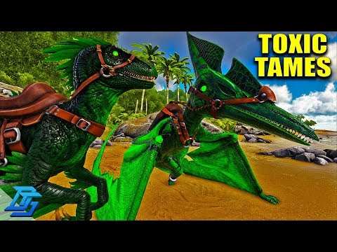 TAMING TOXIC PTERANODON & TOXIC RAPTOR, PRIMAL FEAR - Ark Survival Evolved Modded- Lets Play - Pt.4