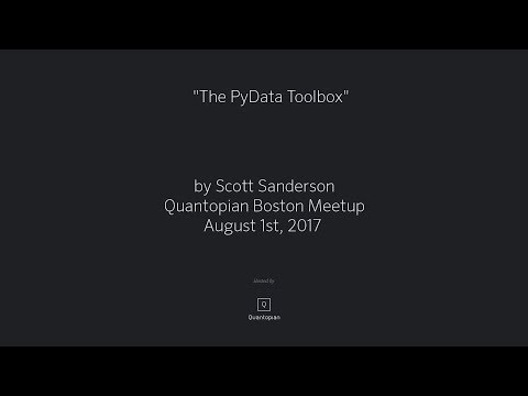 The PyData Toolbox with Scott Sanderson