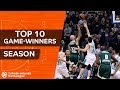 2017 18 Turkish Airlines EuroLeague Top 10 Game Winners