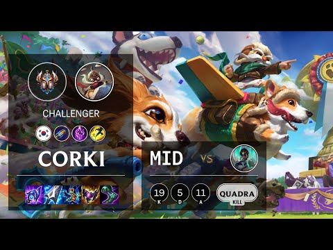 Corki Mid vs Karma - KR Challenger Patch 11.24b